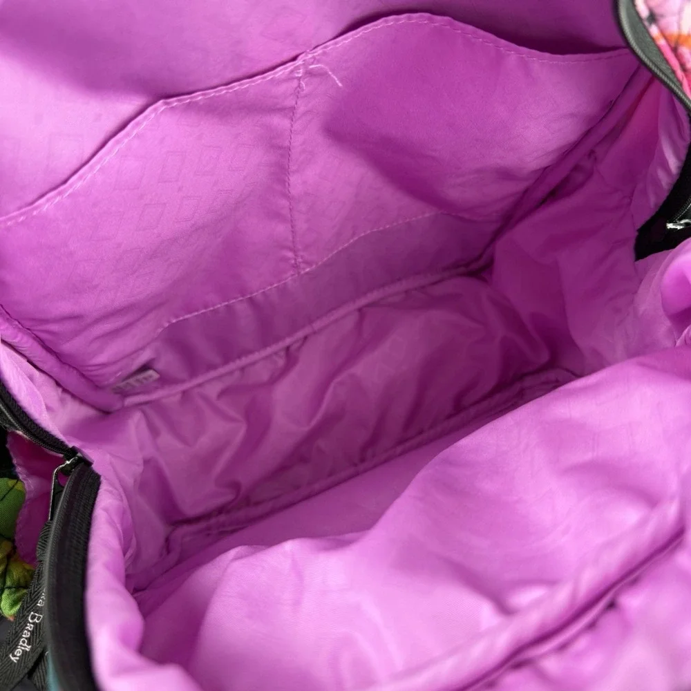Vera Bradley Hilo Meadow Essential Backpack Small Floral Quilted Bag Used Once